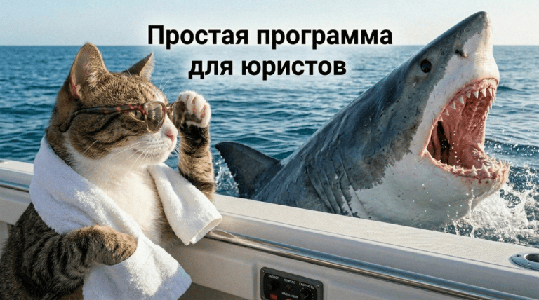 Интерфейс программы для управления юридическими делами и задачами