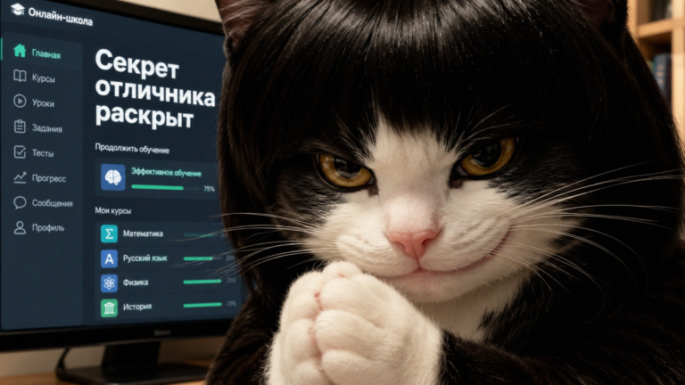 Иллюстрация использования искусственного интеллекта и нейросетей в процессе обучения вместо репетитора